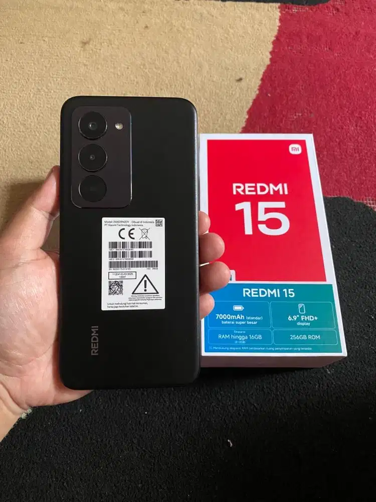 BISMILLAH REDMI 15 RAM 8/256 FULSET MULUS