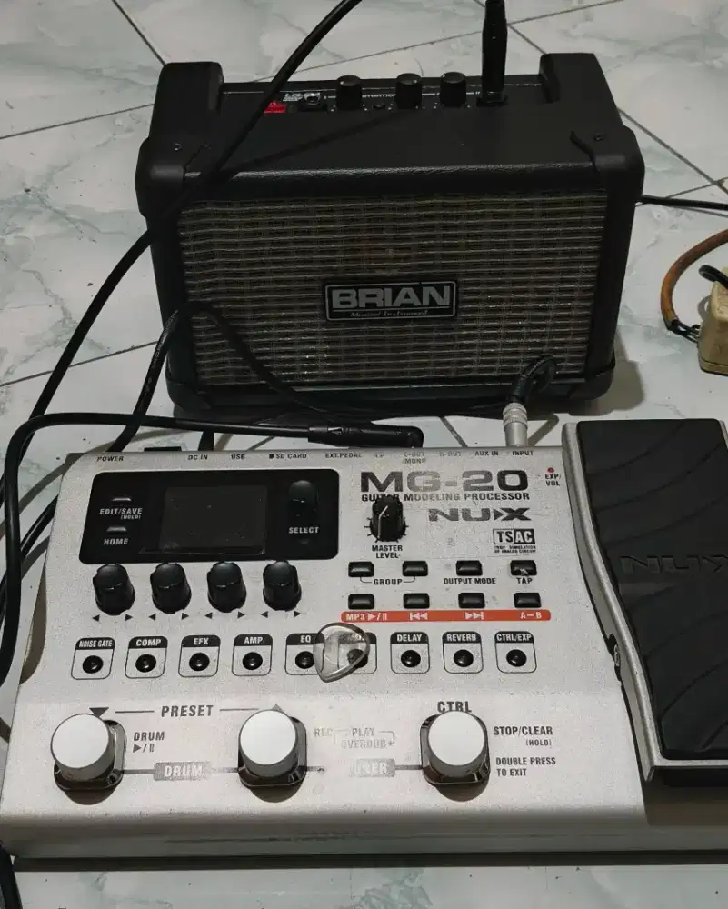 Effect NUX MG20 + Ampli normal mulus