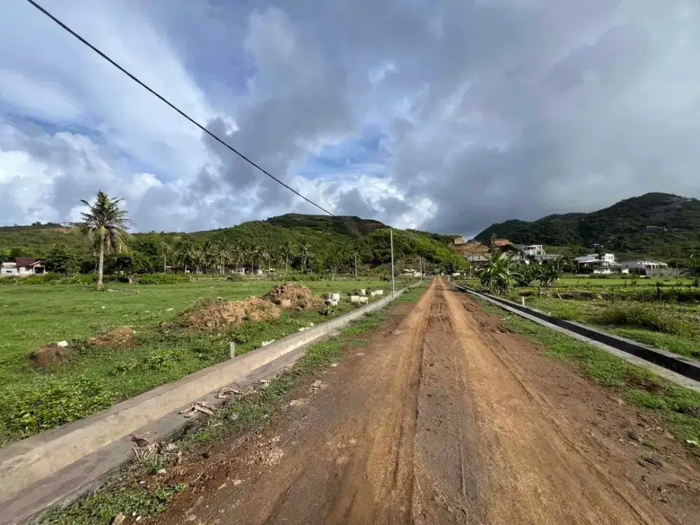 tanah murah dekat pantai lancing dan tampah lombok. cocok untuk villa.