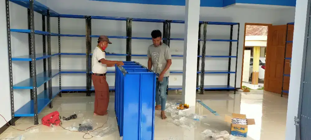 Rak besi siku lubang ful besi