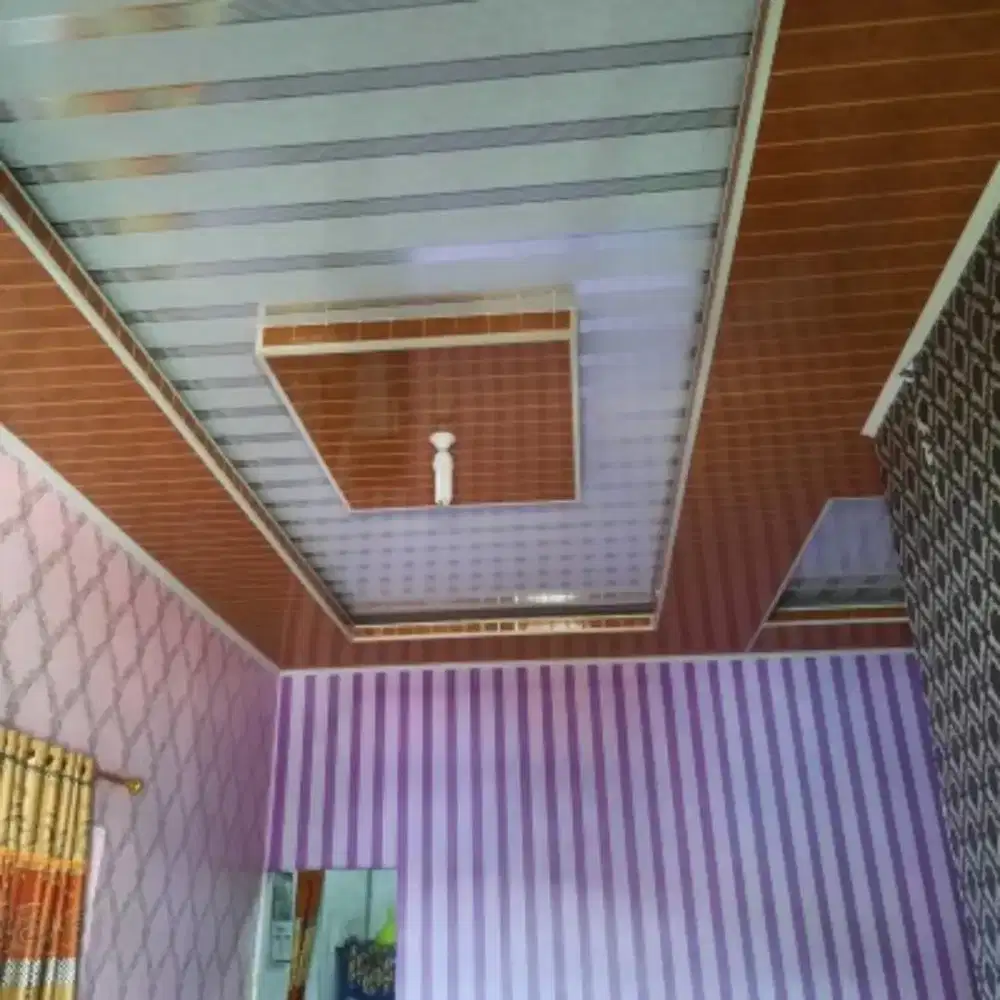 Pasang baja ringan pasang sekat partisi plafon PVC GRC renovasi rumah