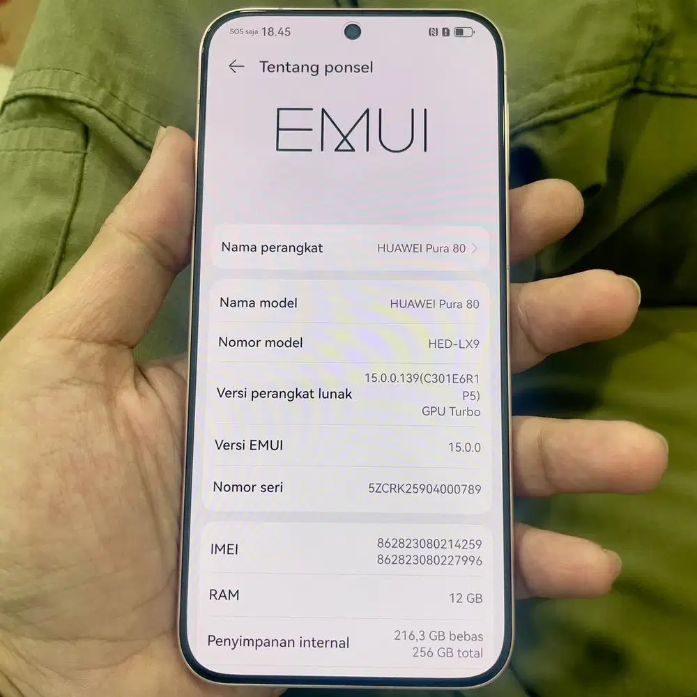 Huawei pura 80 ram 12 / 256 resmi 2 thn full ori