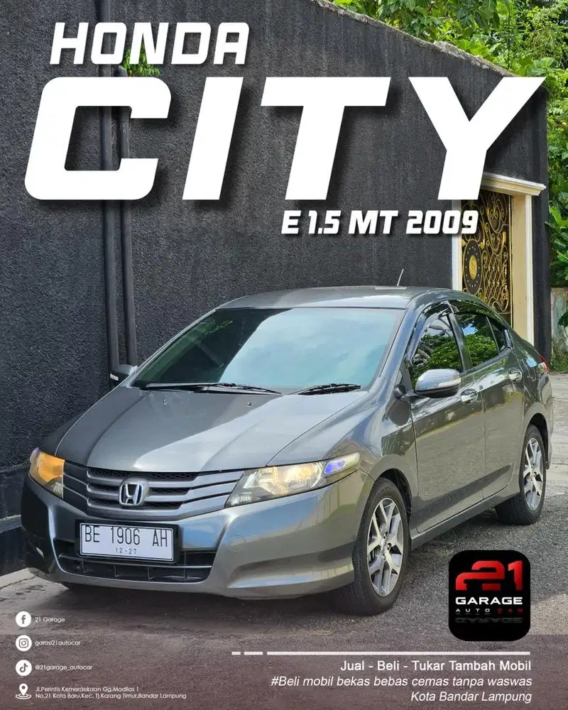 Honda city 2009 E 1.5 manual full istimewa dp ceper ajah