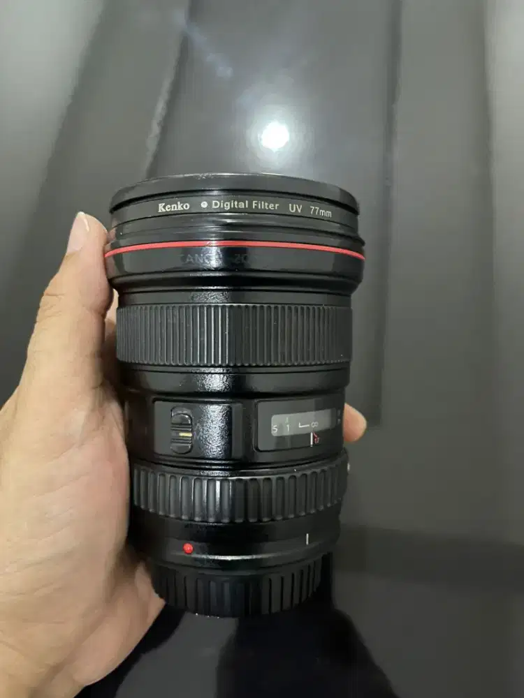 Lensa wide canon 17-40mm F4L IS USM Ring Merah Premium mulus murah