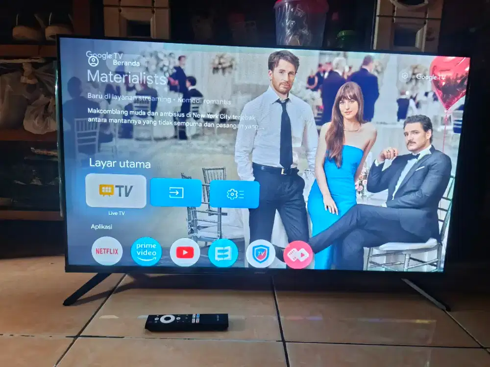 Sharp 43in google TV seperti baru