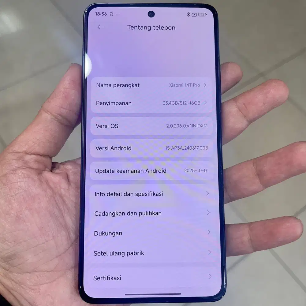 Xiaomi 14t pro ram 12 / 512 resmi fullset original