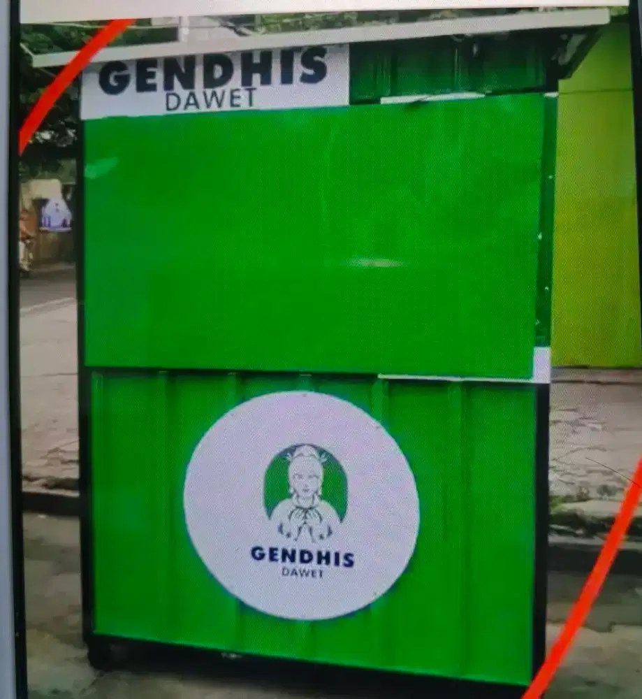 Booth Etalase Gerobak Jualan Kuliner Jus Minuman Makanan Serbaguna