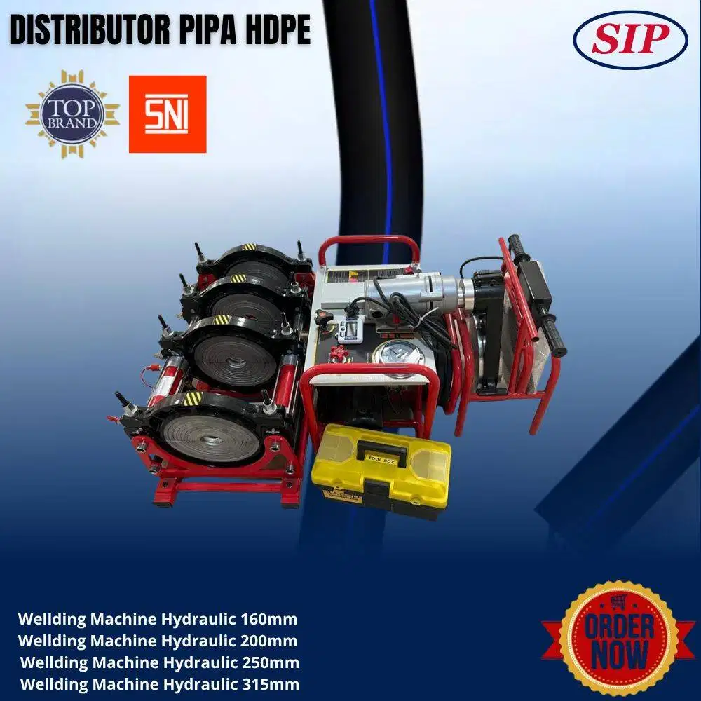 Mesin Pemanas Pipa Hdpe Hydraulic SHD 160mm A4 - AMD