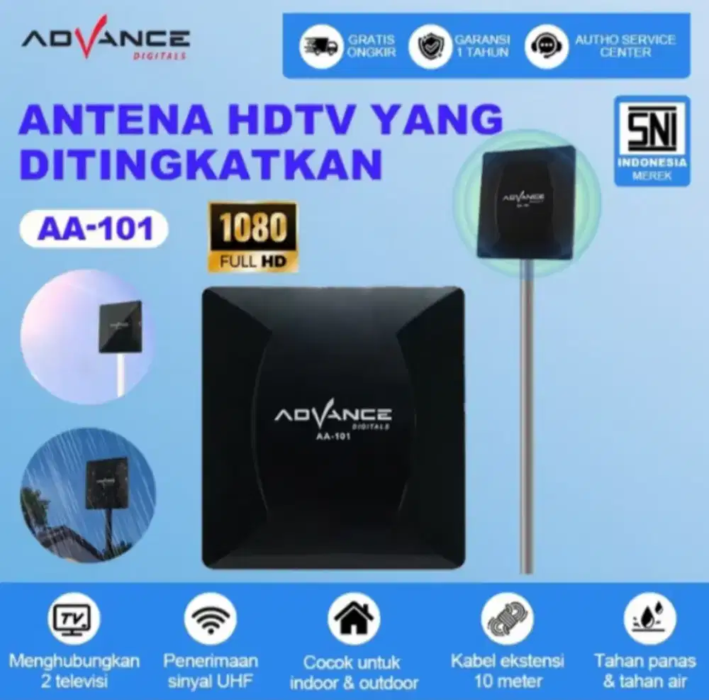 Advance Antena TV Digital AA-101 Bisa indoor/outdoor Ori