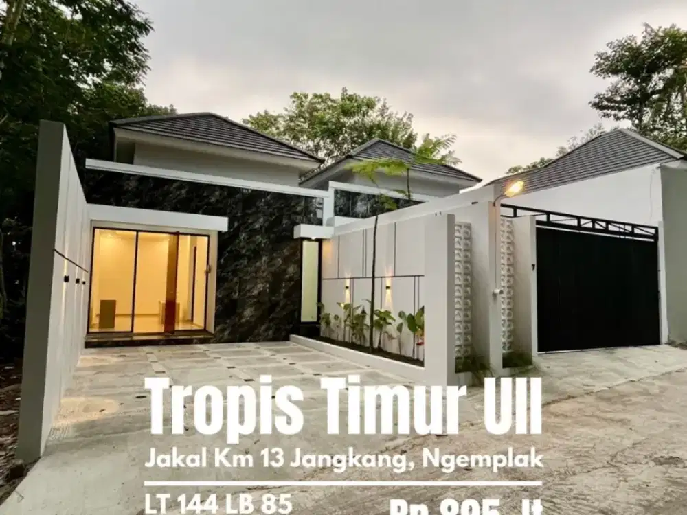 Rumah baru luas murah timur Uii dekat pasar Jangkang