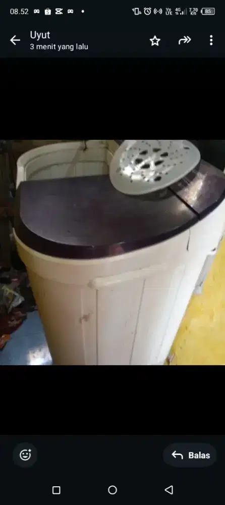 Dijual mesin cuci Sharp 9 kg minus pembuangan air ditarik