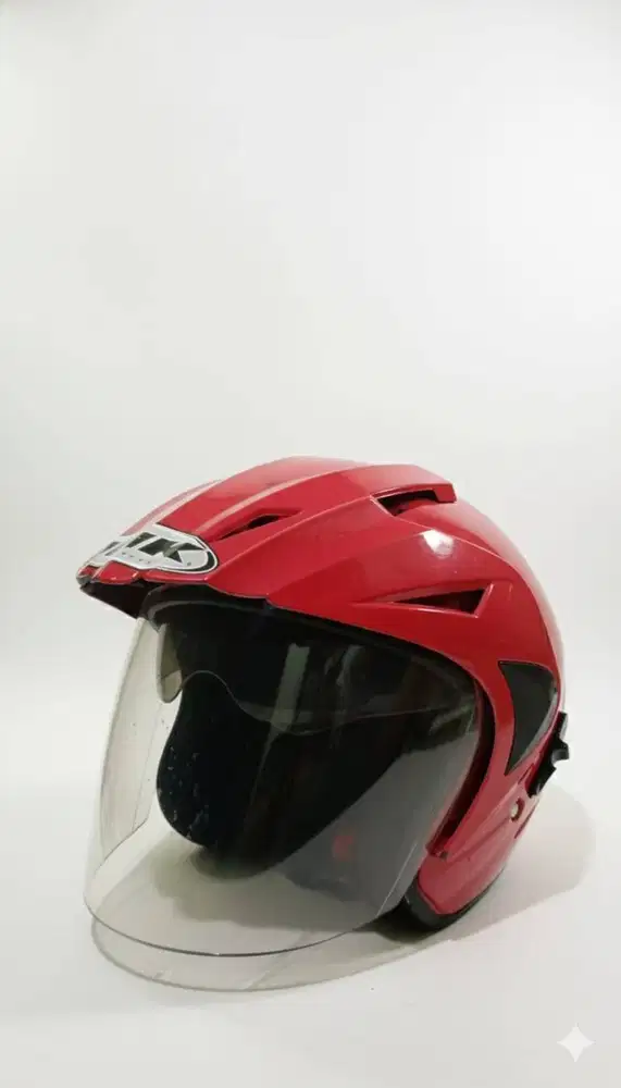 Helm Double Visor Seken Murah Merah Batu Ampar Batam