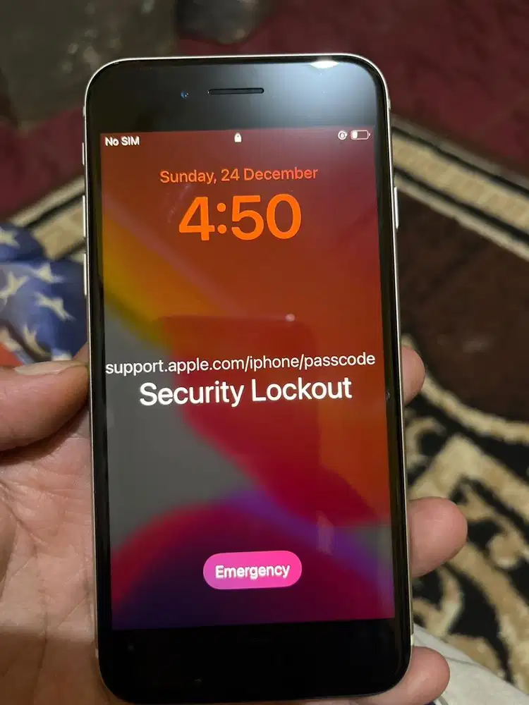 Jual iphone SE Gen 2 minus security lock