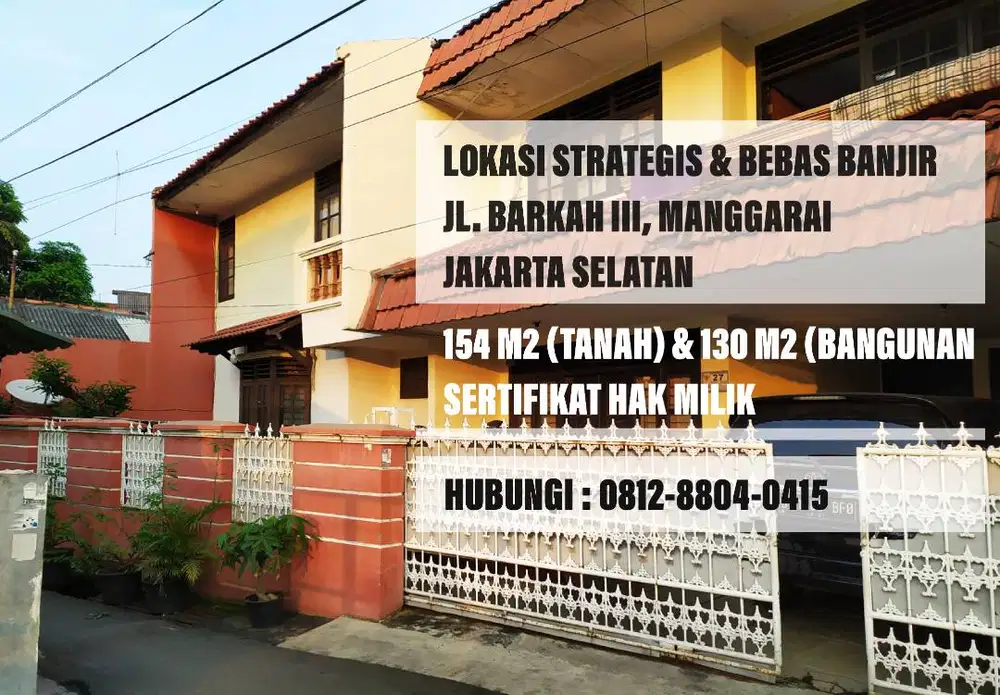DIJUAL RUMAH 2 LANTAI 154/130 SHM - DEKAT KOTA KASABLANKA