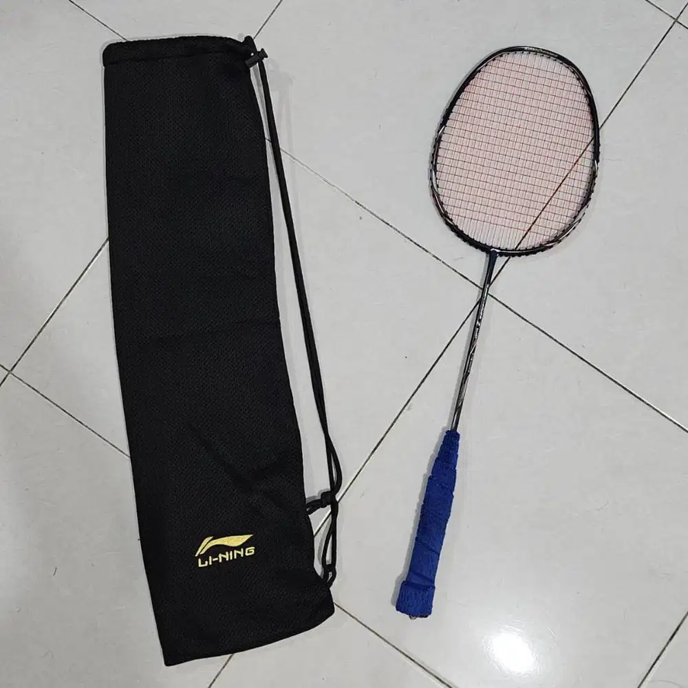 Raket Badminton Lining Turbo Charging Z Boost - Black Blue