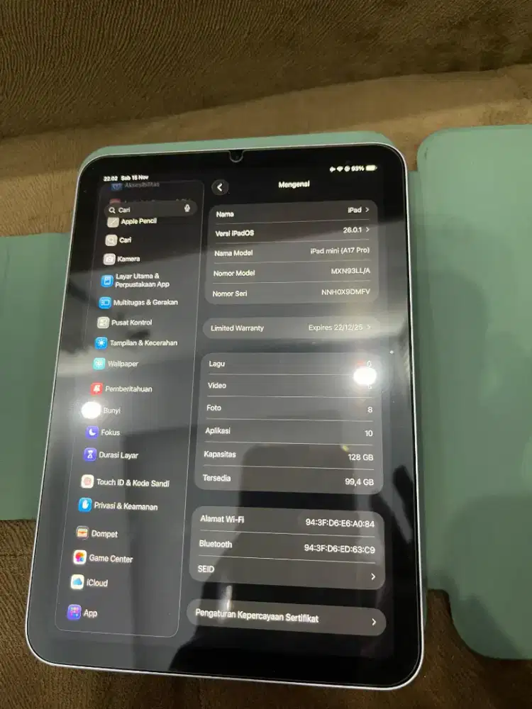 iPad mini 7 (A17 pro) 128gb