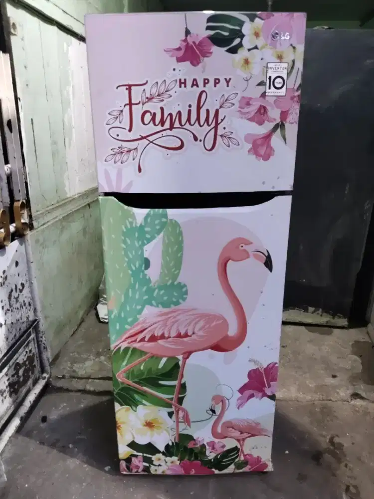 Kulkas 2 pintu LG normal bagus