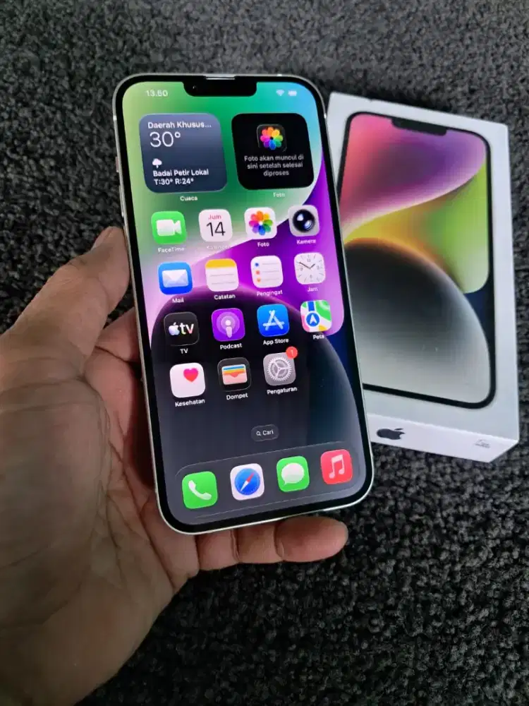 iPhone 14+ 128 GB eks inter mulus cakep