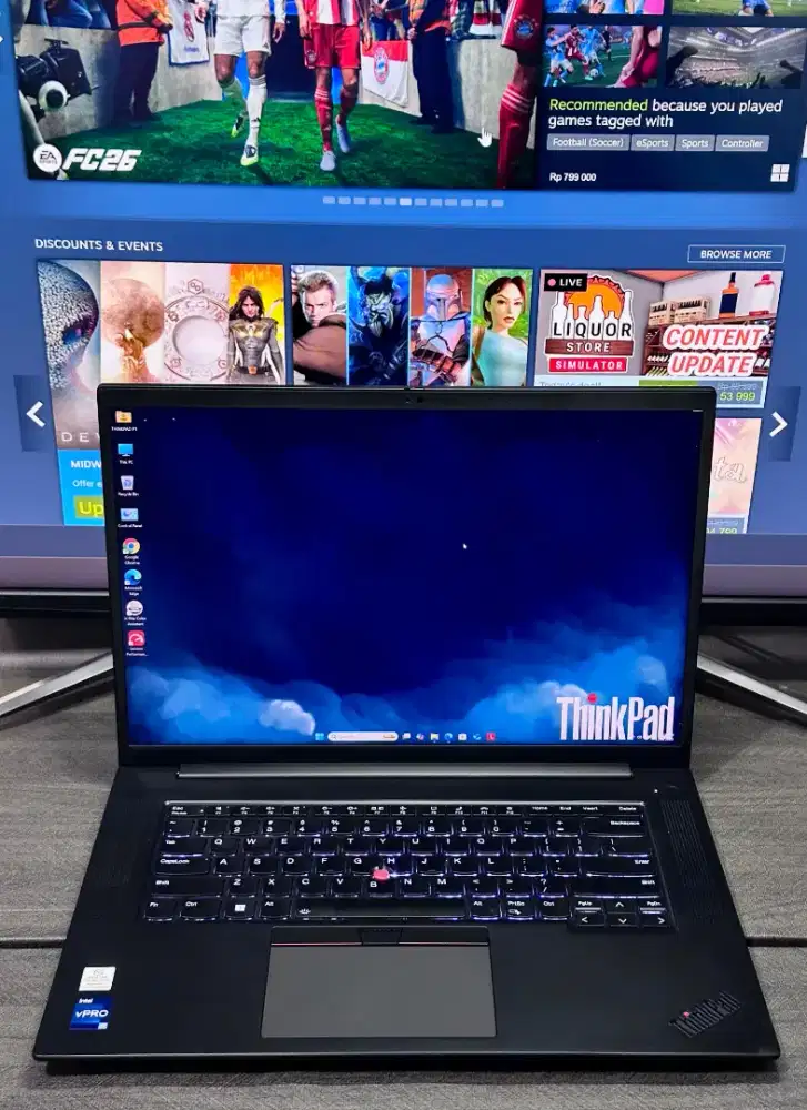 THINKPAD P1 (GEN 5) i7 12TH GEN Nvidia Rtx  A2000 8Gb Ddr6 layar 3K
