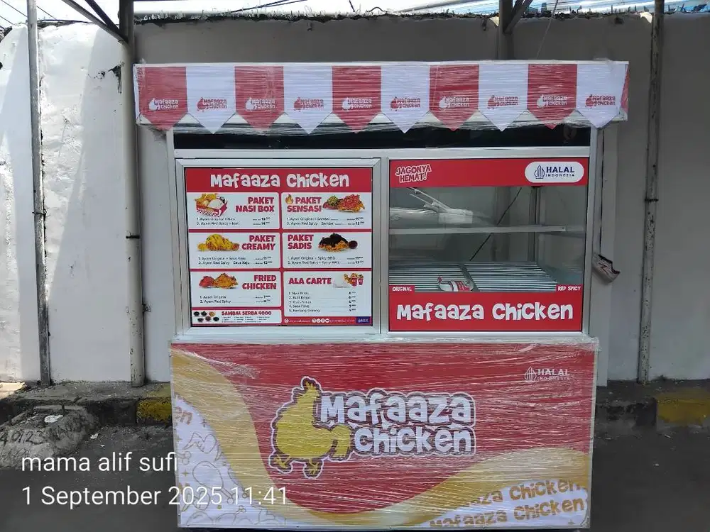 Gerobak jualan ayam fried chicken