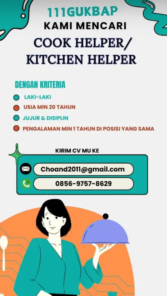 Info loker cook Helper