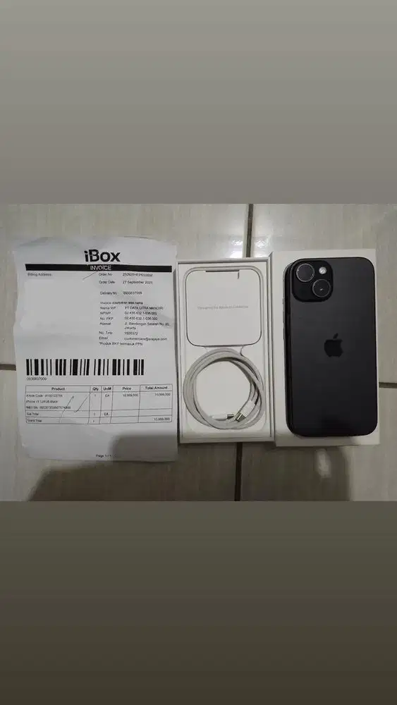 Dijual Iphone 15 128 GB Black (IBOX)