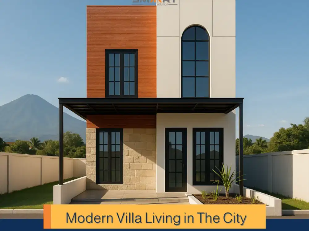 Rumah 2 Lantai Neo Classic Modern di Kota Malang – Desain Elegan, Free Kanopi, View Pegunungan Sejuk