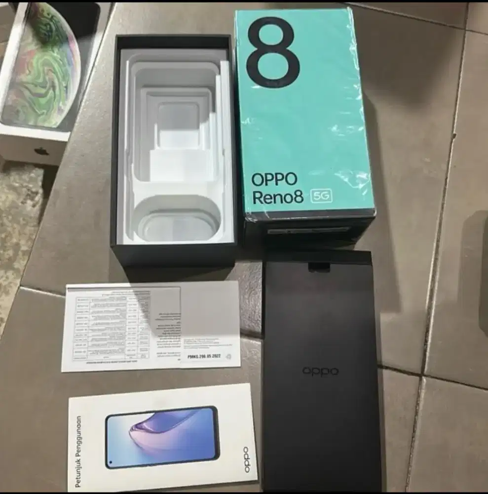 Dus box kotak Oppo reno 8 5G ori Copotan