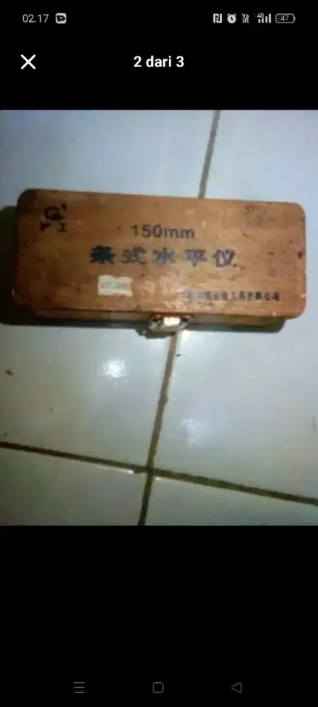 Waterpas mesin 150mm 0.02