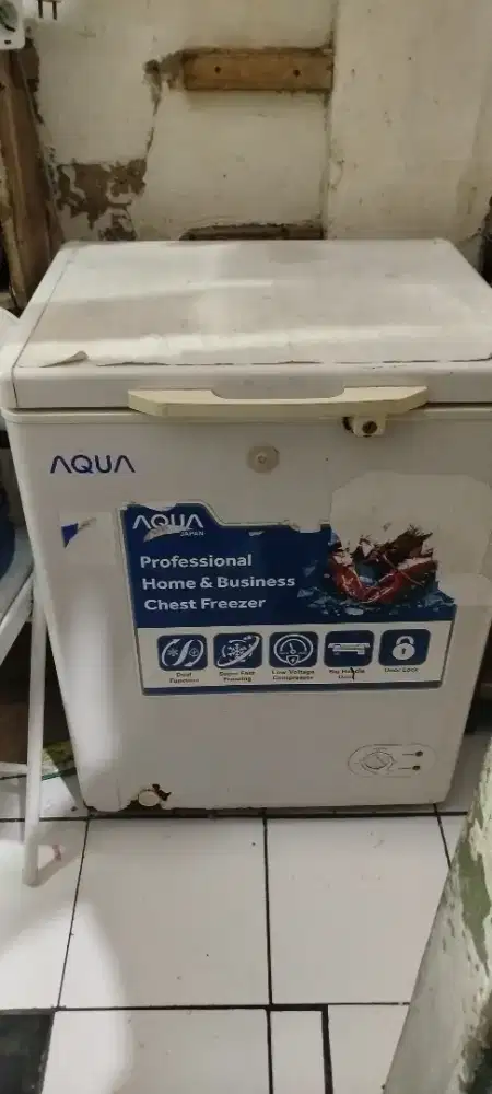 jual freezer aqua