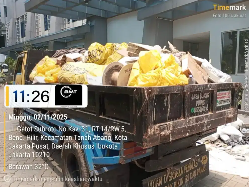 Jasa angkut puing dan buang sampah