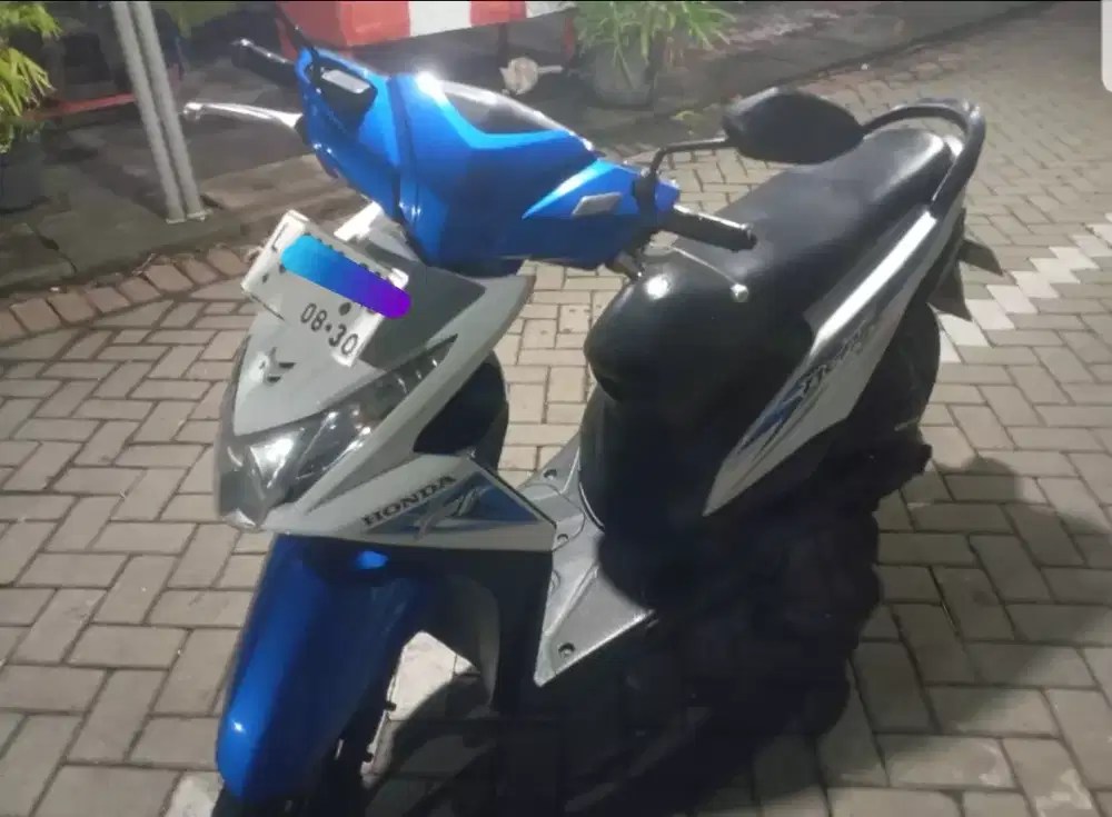 Beat 15 Biru Putih Stater Halus,Pjk ON 08-26