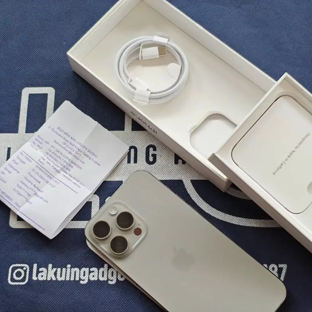 Iphone 15 Pro Max 512Gb Eks Ibox Siap Pakai Fullset Original
