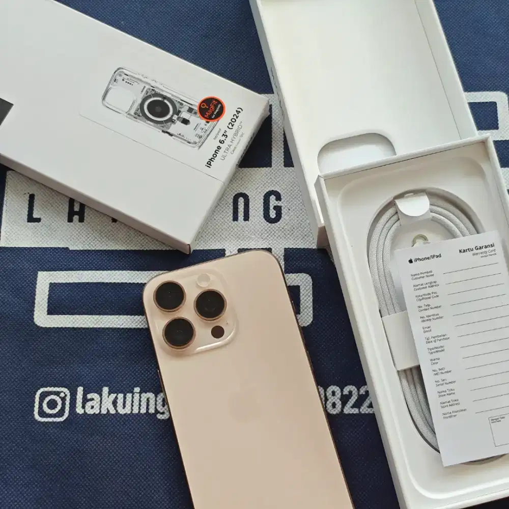 Iphone 16 Pro 256Gb Desert Garansi Resmi GDN Ibox Fullset Original