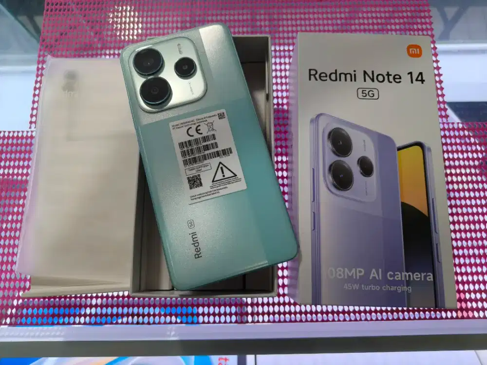 Redmi note 14 5g 12/512 open box, belum terpakai,garansi full 15 bulan