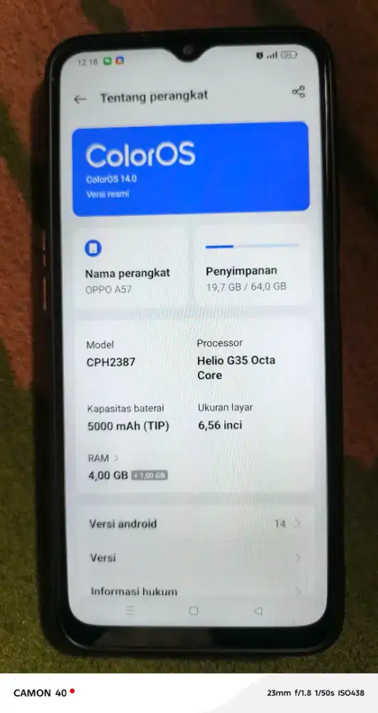 Oppo A57 bekas (nego)