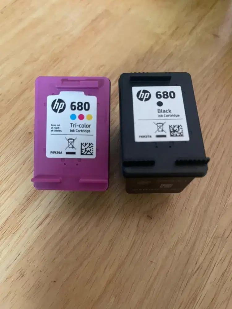 Catridge kosong bekas hp 680 set (black and color)