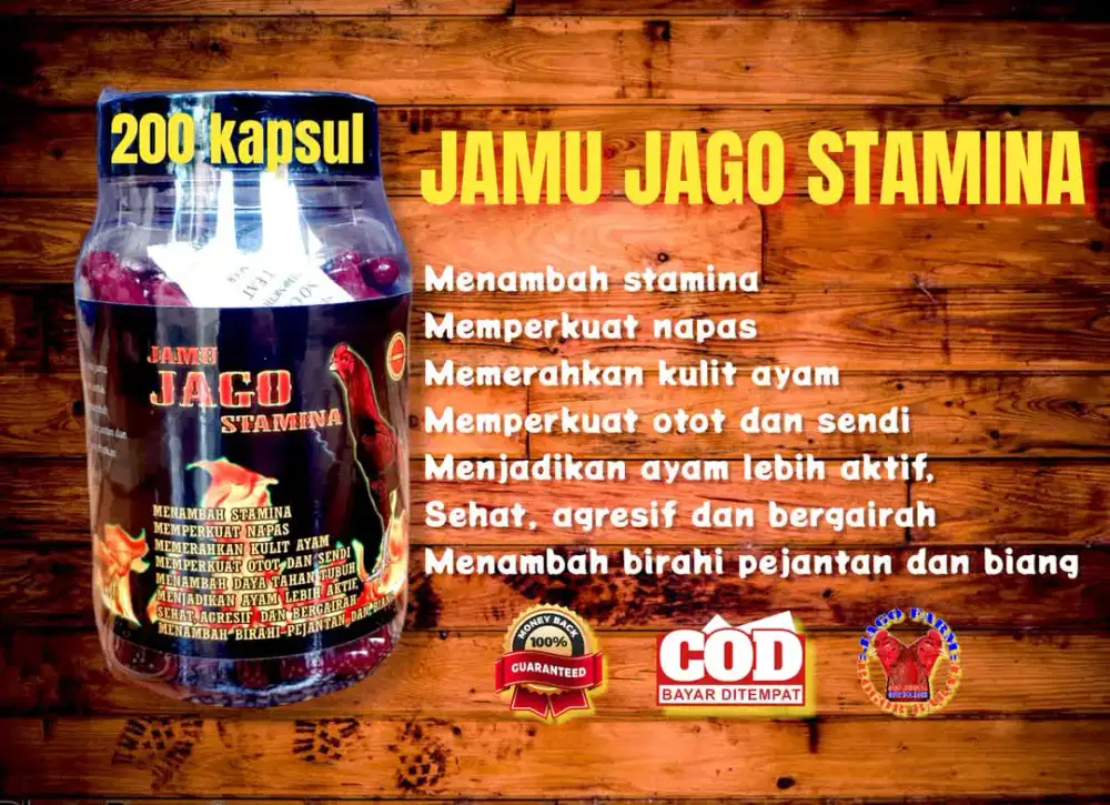 JAMU AYAM JAGO BANGKOK ISI 200 KAPSUL