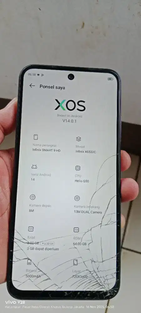 Infinik SMRT 9 hd  3+3/64 mnus retak normal smua orian sgel