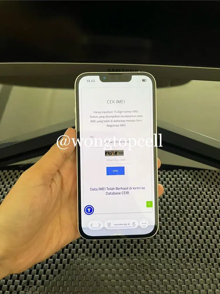 iPhone 13 128 GB Bea Cukai