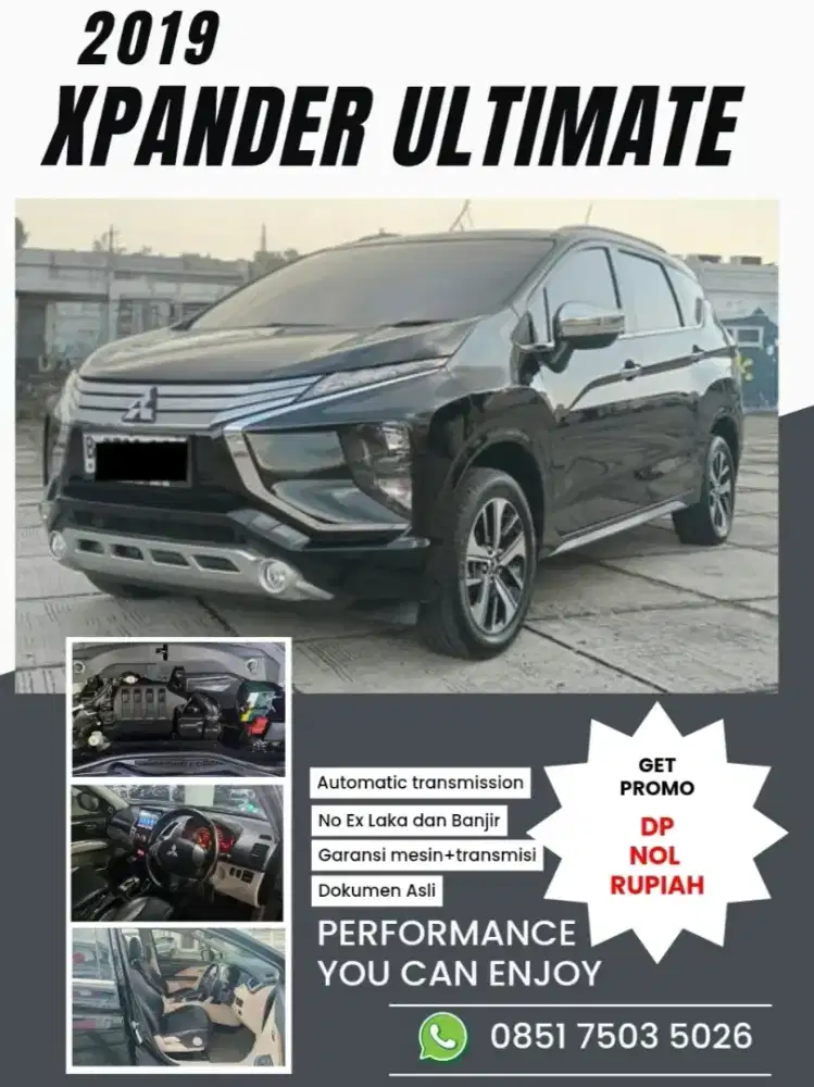 MITSUBISHI XPANDER ULTIMATE CVT AT MATIC 2019/2020 HITAM DP.NOL