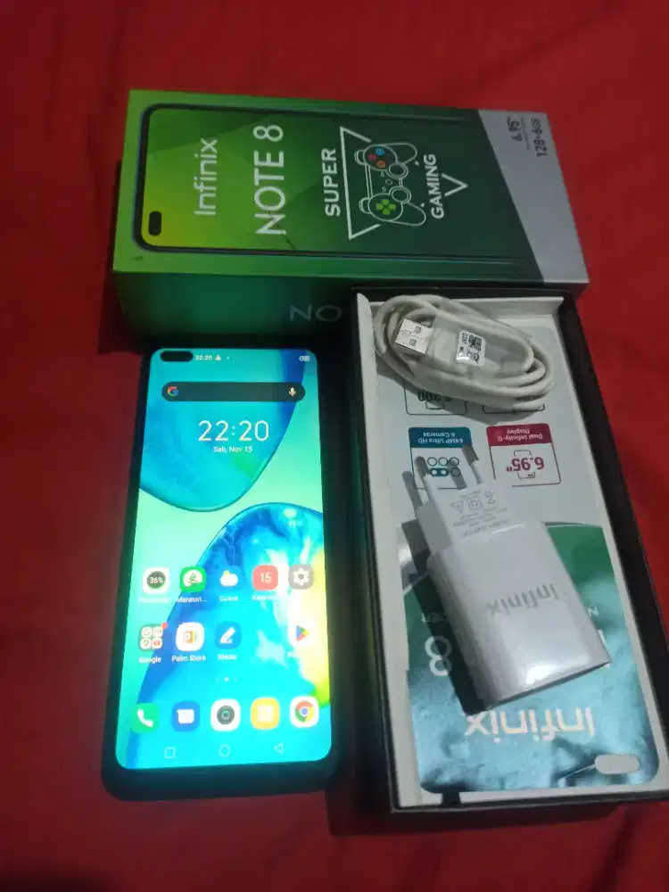 Infinix note 8 6/128gb fullset nominus