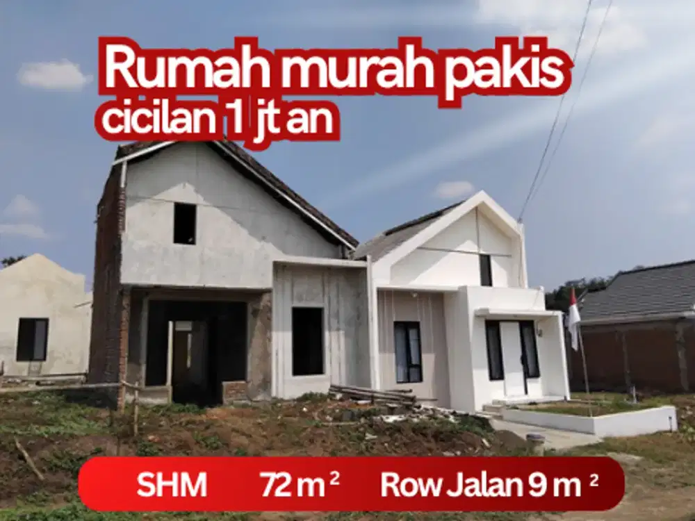 di jual rumah cicilan mulai 1 jtan Pakis Malang