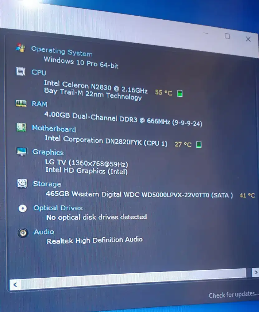 Mini PC NUC tidak murahan siap pakai