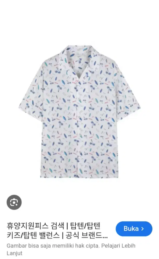 Kemeja motif santai TOPTEN size L