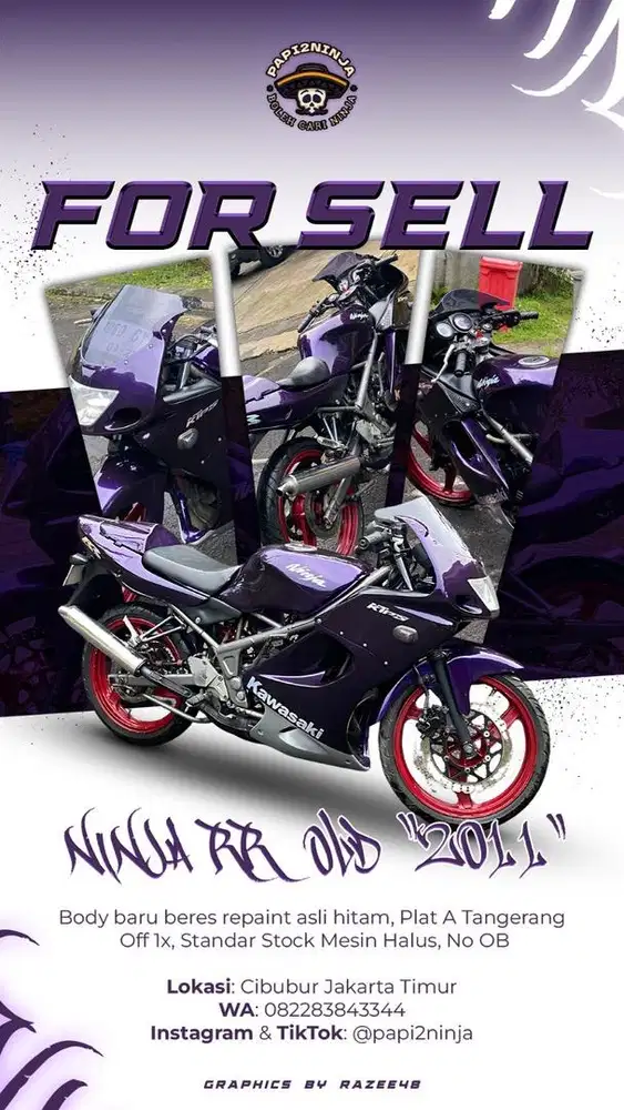 Ninja RR old 2011 Repaint Ungu