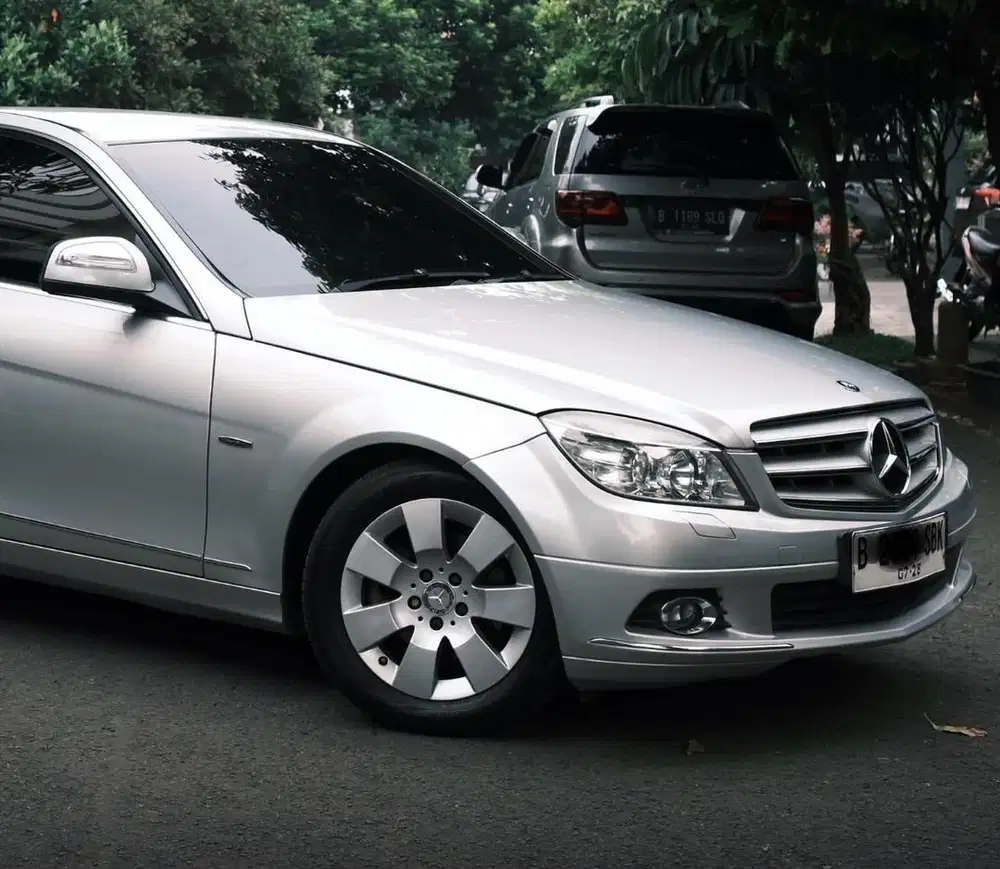 C 200 Kompresor advantgarde W204 silver on black
