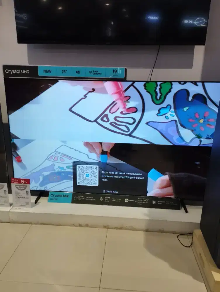 SAMSUNG 75 INCH LED 4K SMART TV UA7U8500FKXXD