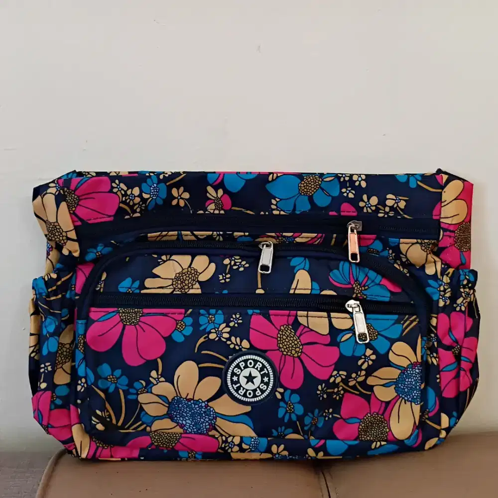 Tas Selempang Wanita Motif Bunga Matahari