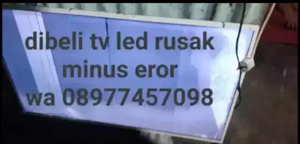 Tv led rusak dibeli